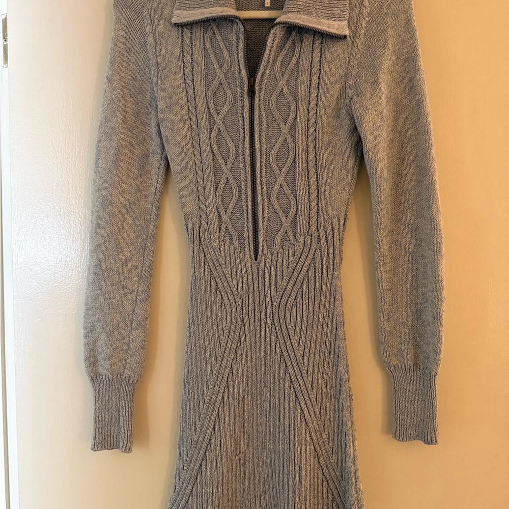 Free People blue Knit Sweater Dress